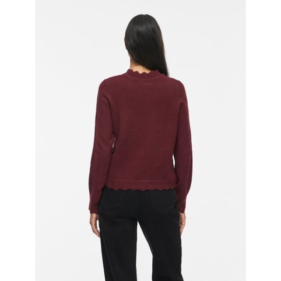 Vila vinikolina o-neck l/s knit top no 14106419 port royale - Image 5