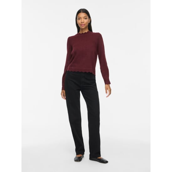 Vila vinikolina o-neck l/s knit top no 14106419 port royale - Image 6