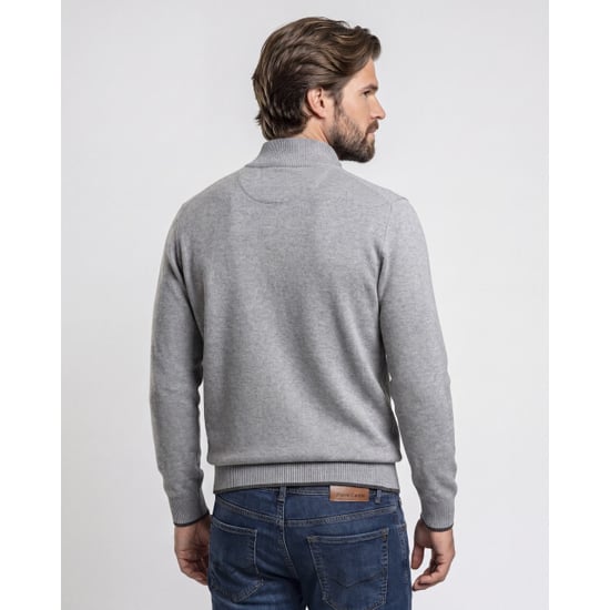 Campbell Schipperstrui mid grey melange - Image 3