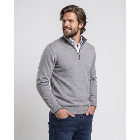 Campbell Schipperstrui mid grey melange - Image 4