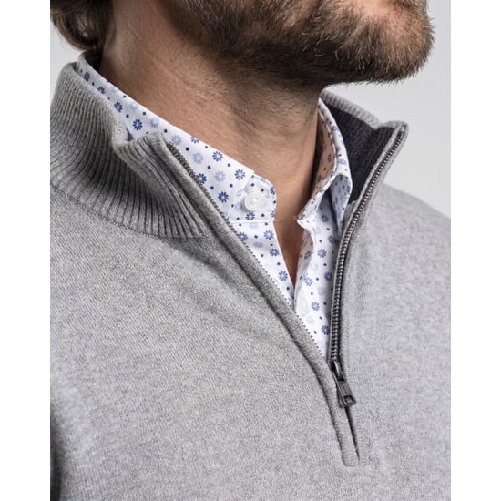 Campbell Schipperstrui mid grey melange - Image 5