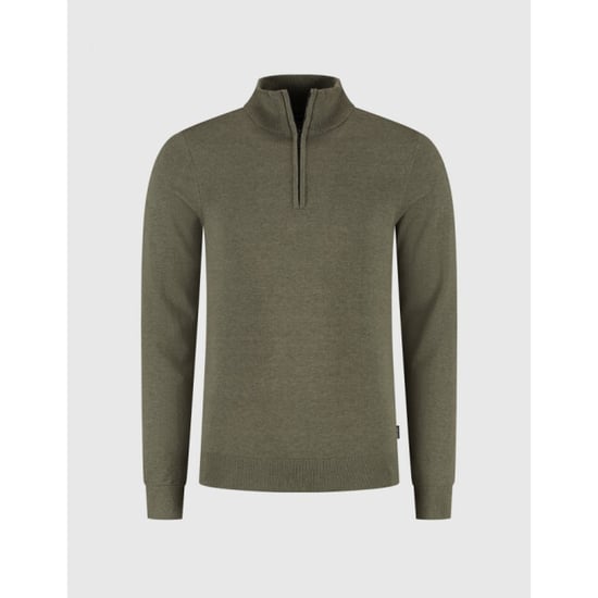 Saint Steve Cas 19480 60036 green melee half zip trui - Image 2