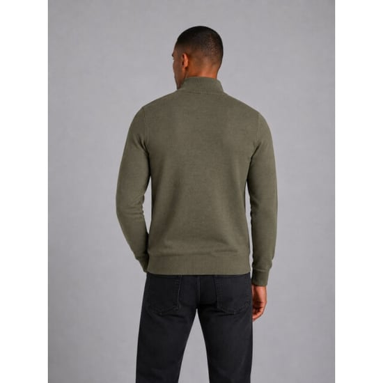 Saint Steve Cas 19480 60036 green melee half zip trui - Image 4