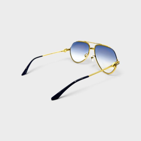 Casablanca stainless steel aviator - gold silver midnight blue gradient - Image 4