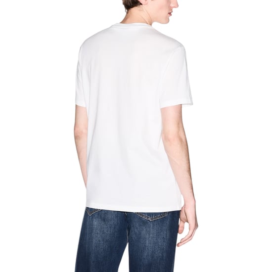 Armani Exchange Mens T-Shirts 3D Embroidered Logo Print Short Sleeve Cotton Tee - Image 2