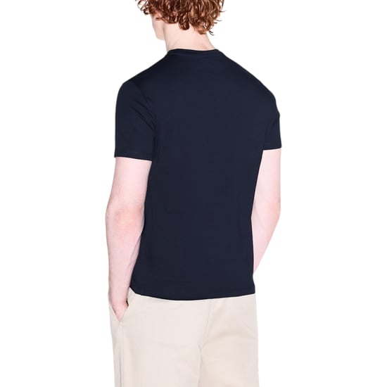 Armani Exchange Mens T-Shirts 3D Embroidered Logo Print Short Sleeve Cotton Tee - Image 2