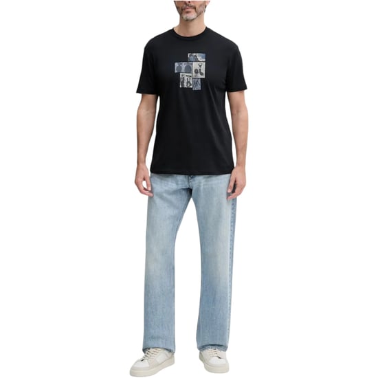 Armani Exchange AF10358 Mens T Shirts Crew Neck Graphic Print Cotton Summer Tee - Image 5