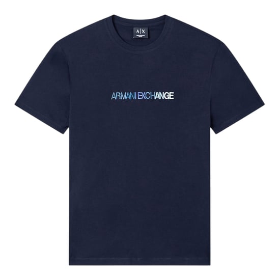 Armani Exchange Mens T-Shirts 3D Embroidered Logo Print Short Sleeve Cotton Tee - Image 5