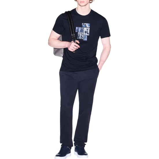 Armani Exchange AF10358 Mens T Shirts Crew Neck Graphic Print Cotton Summer Tee - Image 4