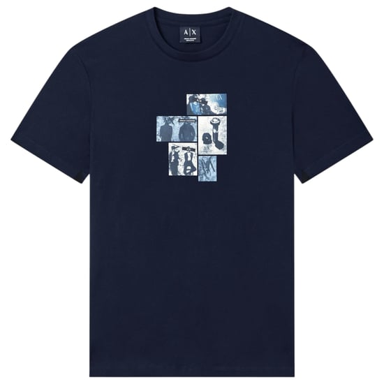Armani Exchange AF10358 Mens T Shirts Crew Neck Graphic Print Cotton Summer Tee - Image 5
