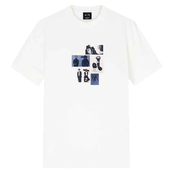 Armani Exchange AF10358 Mens T Shirts Crew Neck Graphic Print Cotton Summer Tee - Image 4