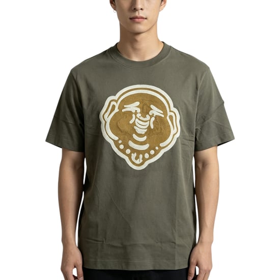 True Religion Buddha Mens Oversized T Shirts Short Sleeve Drop Shoulder Soft Tee - Image 1