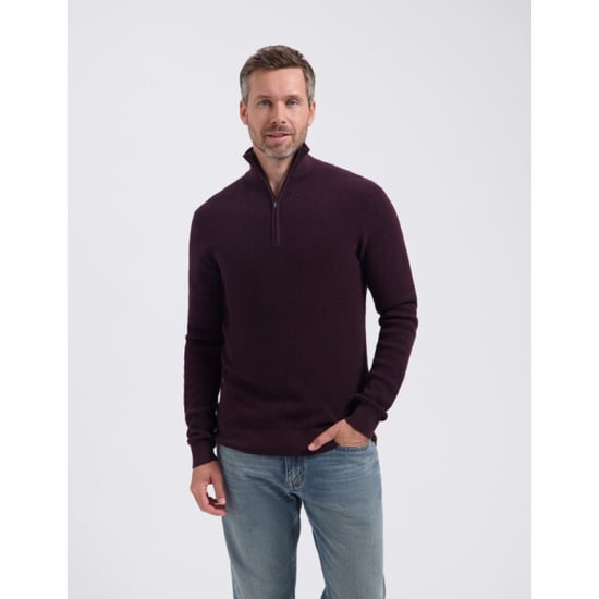 Saint Steve Dominic-s 80032 merlot half zip trui - Image 1