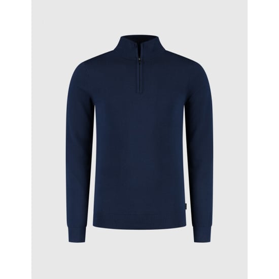 Saint Steve Cas 19480 70050 ocean blue half zip trui - Image 2
