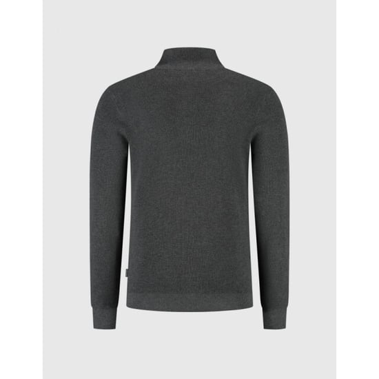 Saint Steve Dominic 90021 titanium grey melee half zip trui - Image 2