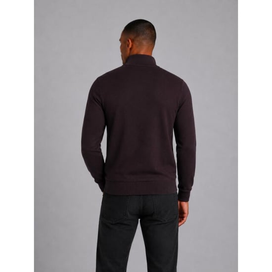 Saint Steve Cas 19480 80032 merlot half zip trui - Image 3