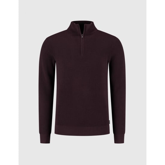Saint Steve Dominic-s 80032 merlot half zip trui - Image 2