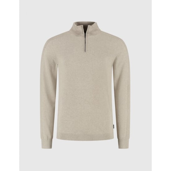 Saint Steve Elwin 20006 sand melee half zip trui - Image 2