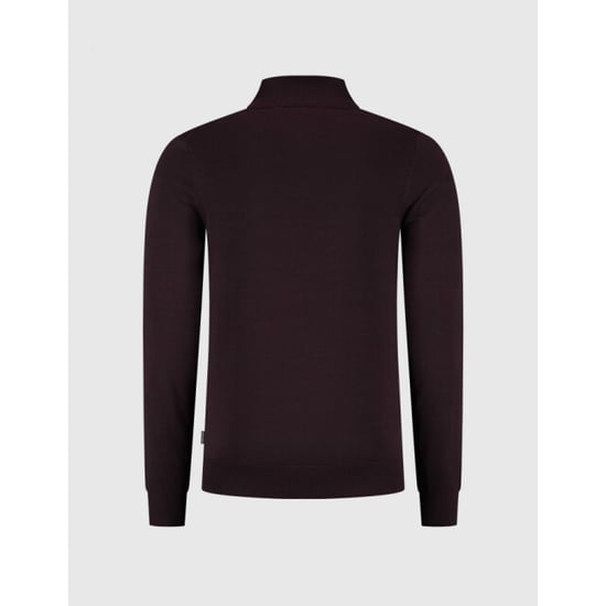 Saint Steve Cas 19480 80032 merlot half zip trui - Image 4