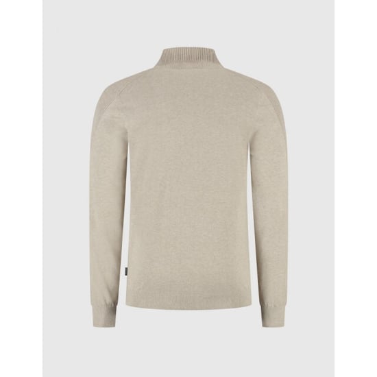 Saint Steve Elwin 20006 sand melee half zip trui - Image 4