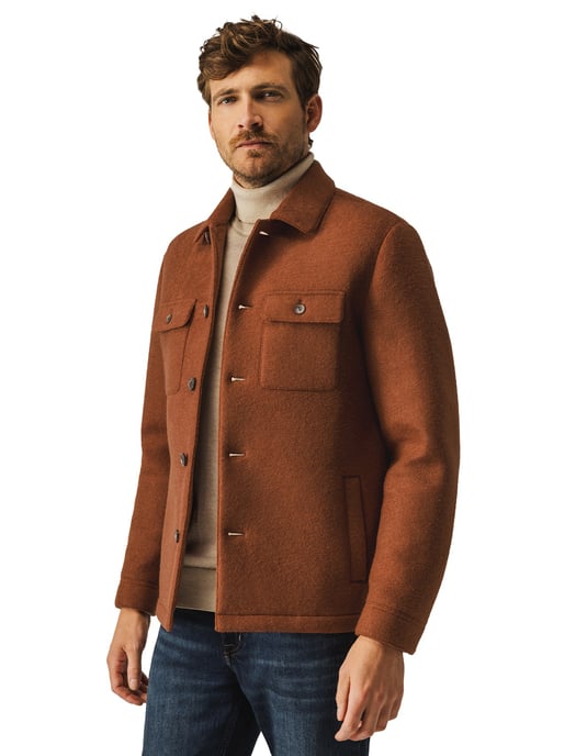 State of Art overshirt oranje borstzakken polyester - Image 1