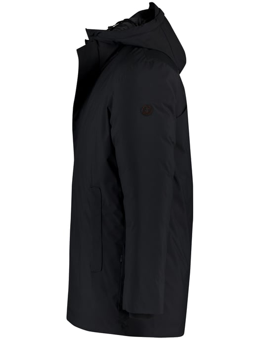 Save the Duck parka jas zwart effen capuchon - Image 3