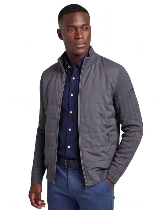 Bugatti outdoor vest antraciet polyester - Image 1