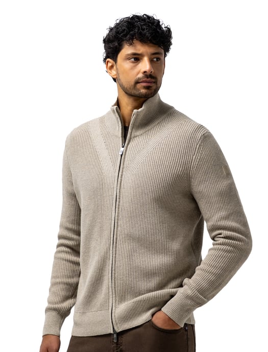 Vest State of Art outdoor creme katoen normale fit - Image 1