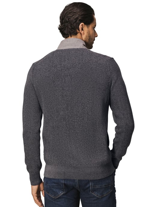 antraciet wollen sweatvest State of Art - Image 2