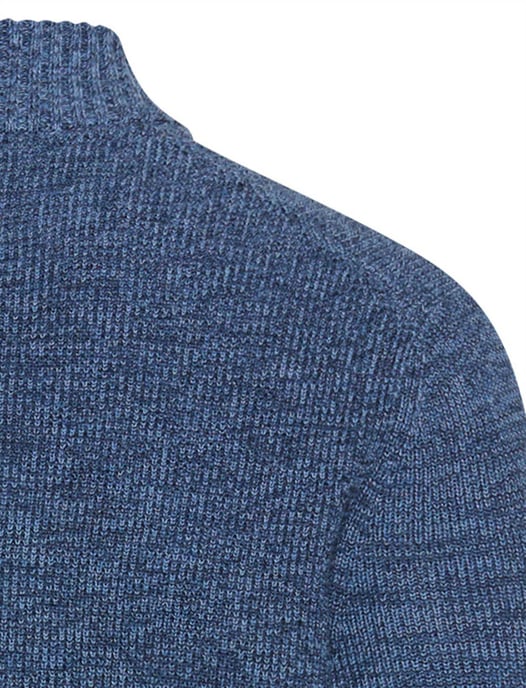 Vest Camel Active blauw gemeleerd wijde fit - Image 4
