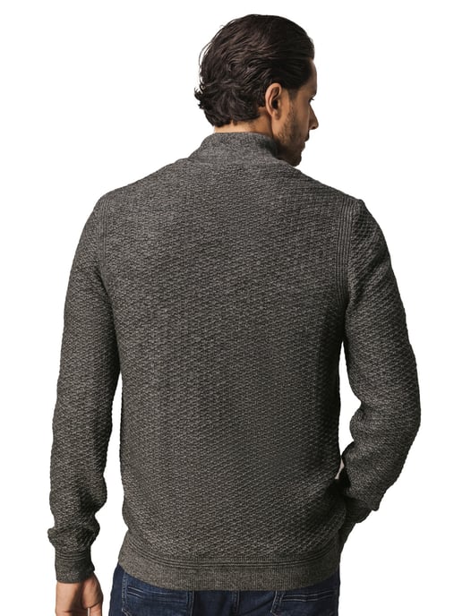 Antraciet wollen sweatvest State of Art - Image 2