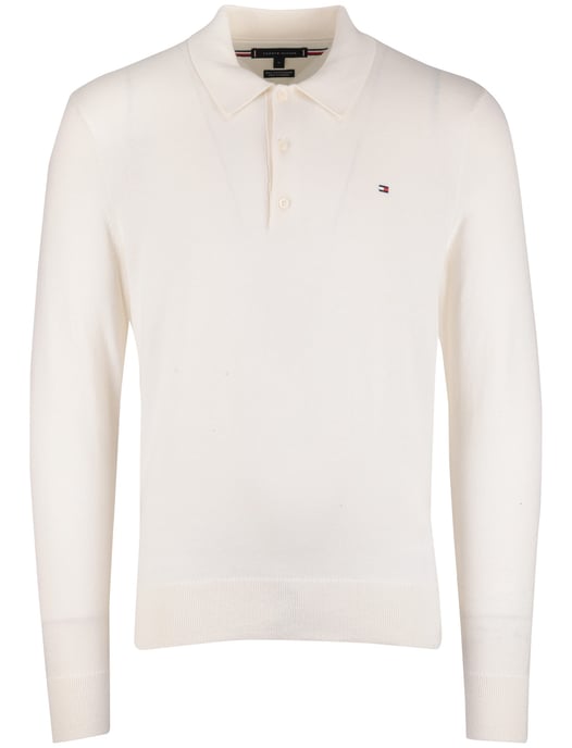 Tommy Hilfiger trui katoen normale fit effen beige - Image 3