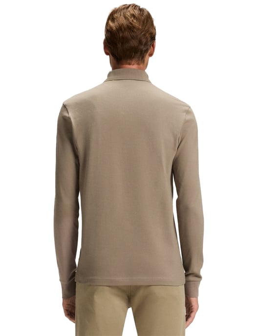 Boss Orange LM polo bruin slim fit effen - Image 2