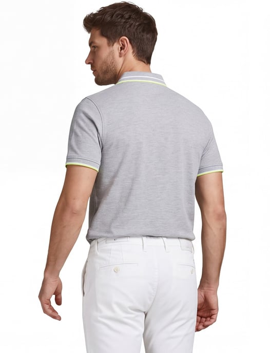 Jack & Jones polo grijs gemeleerd - Image 2