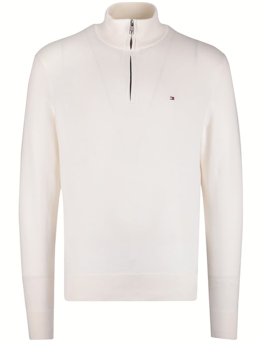 Trui wit Tommy Hilfiger half zip - Image 3