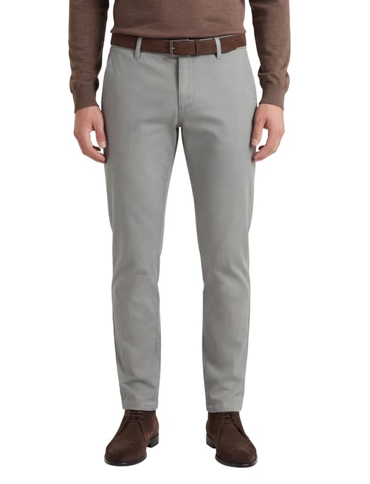 Alberto Rob katoenen chino grijs stretch - Image 1