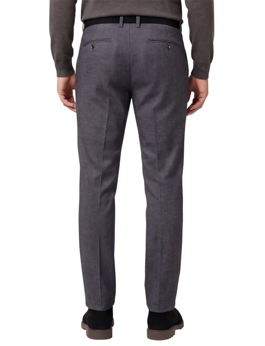 katoenen broek Gardeur grijs effen normale fit - Image 2