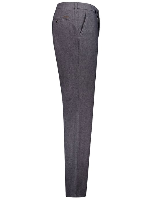 katoenen broek Gardeur grijs effen normale fit - Image 3