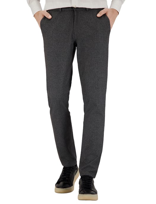 katoenen broek Gardeur grijs - Image 1