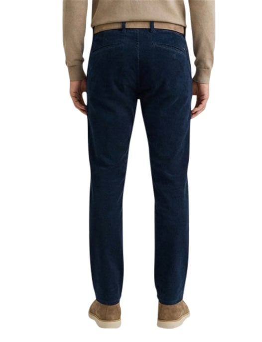 katoenen broek Brax effen donkerblauw normale fit - Image 2