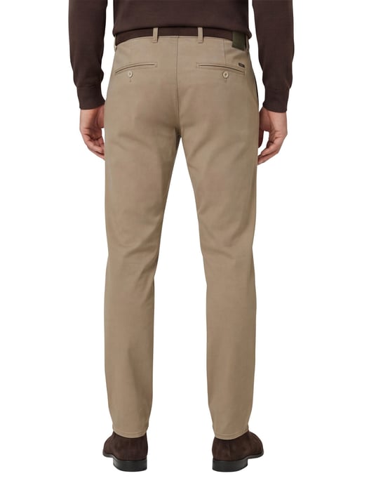 Brax Fabio pantalon effen camel katoen wijde fit - Image 2