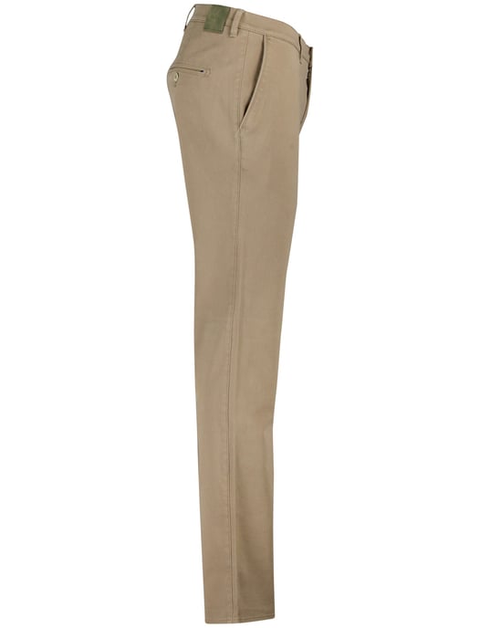 Brax Fabio pantalon effen camel katoen wijde fit - Image 3
