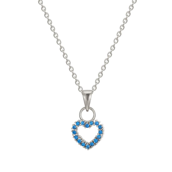 Sterling Silver Sapphire Heart Charm - Image 2