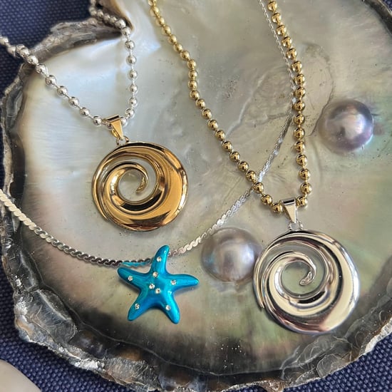 Sterling Silver Blue Enamel Starfish Charm - Image 5