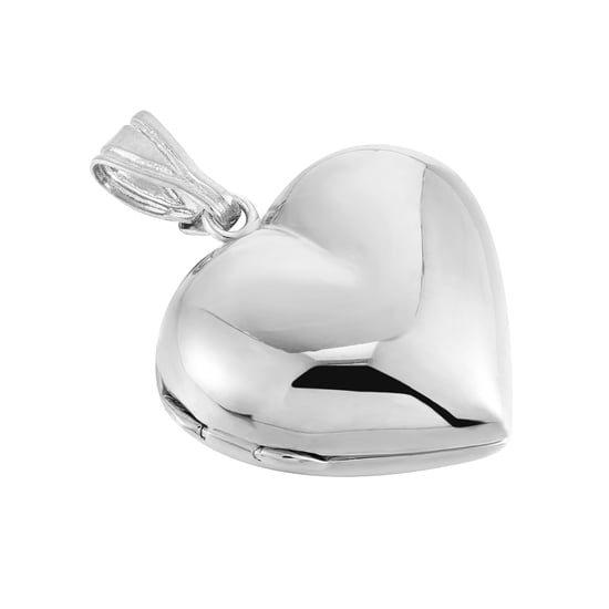 Sterling Silver Puffy Heart Locket - Image 1