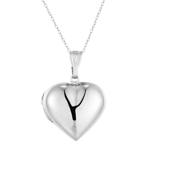 Sterling Silver Puffy Heart Locket - Image 3