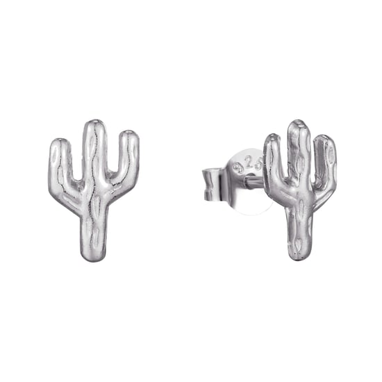 Sterling Silver Tiny Cactus Stud Earrings - Image 1