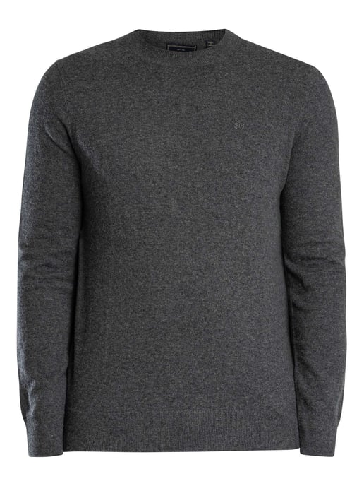 Superdry Essential LW Wool Blend Knit, Grey - Image 5