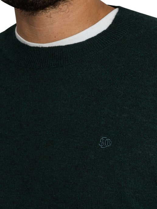 Superdry Essential LW Wool Blend Knit, Green - Image 4