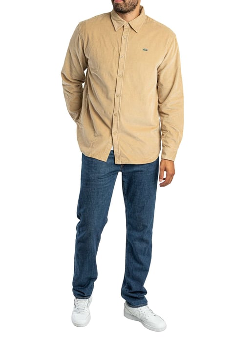 Lacoste Casual Overhemd, Beige - Image 5